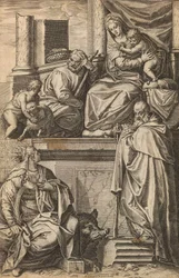Sainte Famille avec Saint Jean-Baptiste, Sainte Catherine et Saint Antoine le Grand